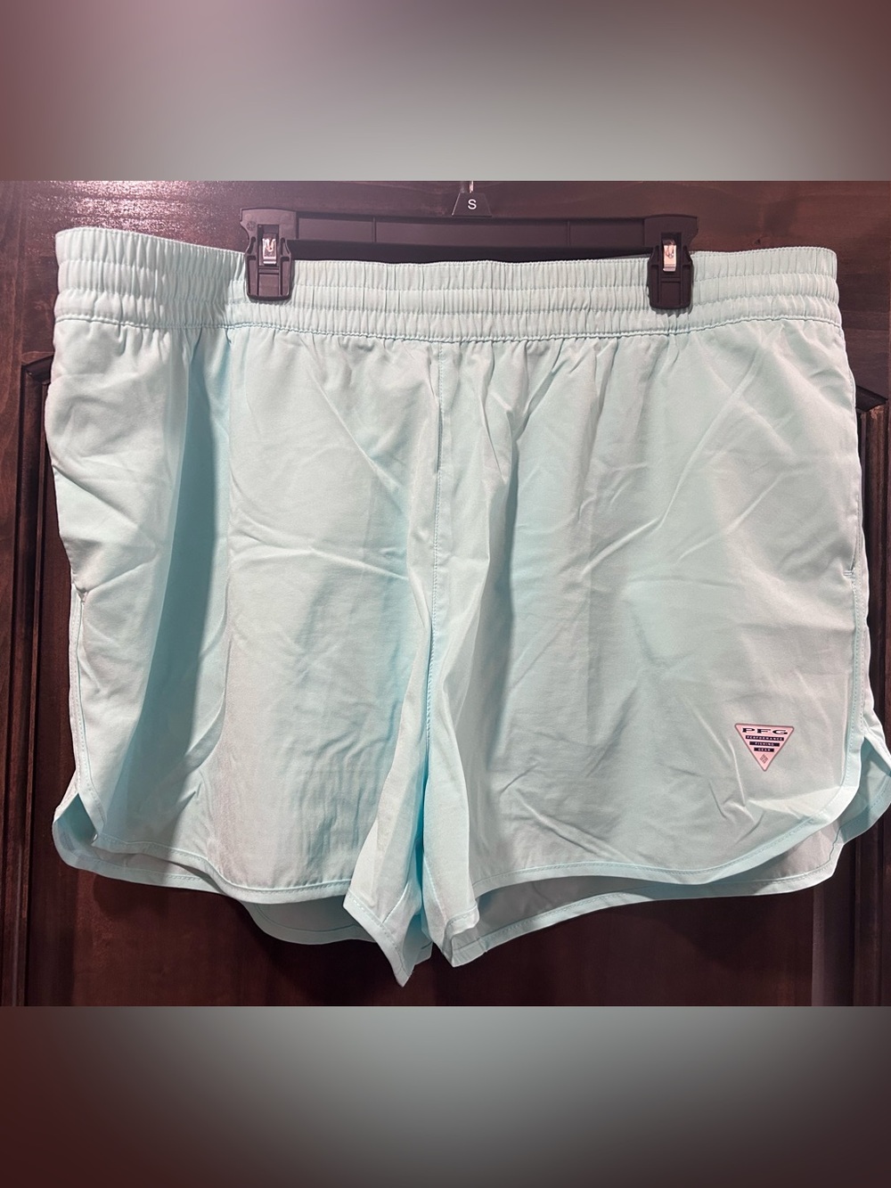 Columbia Light Aqua Women's Athletic Shorts